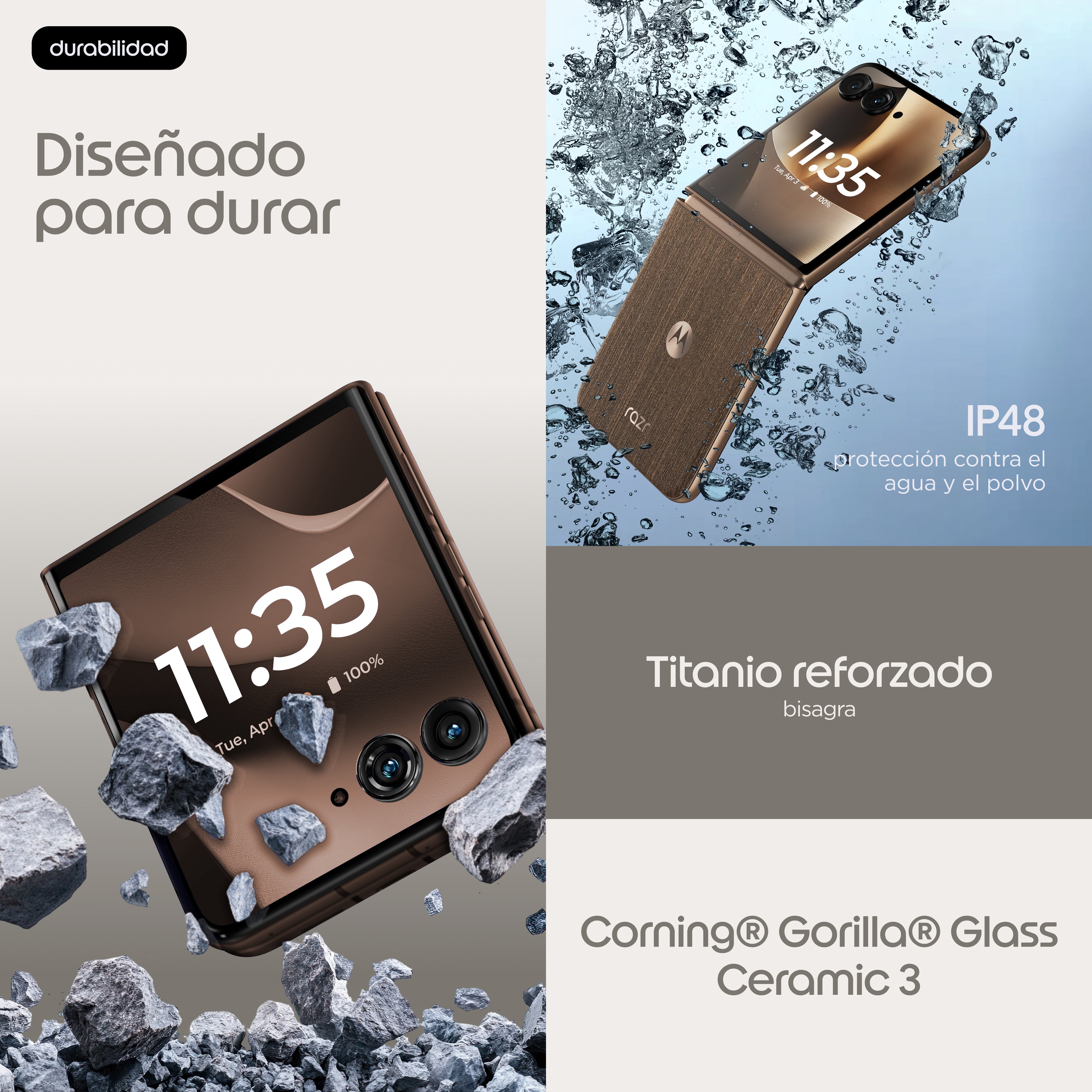 EAN 0840493612782 - Motorola razr 70 ultra 17,7 cm (6.96") SIM doble Android 16.0 5G USB Tipo C 16 GB 512 GB 5000 mAh Madera imagen 19