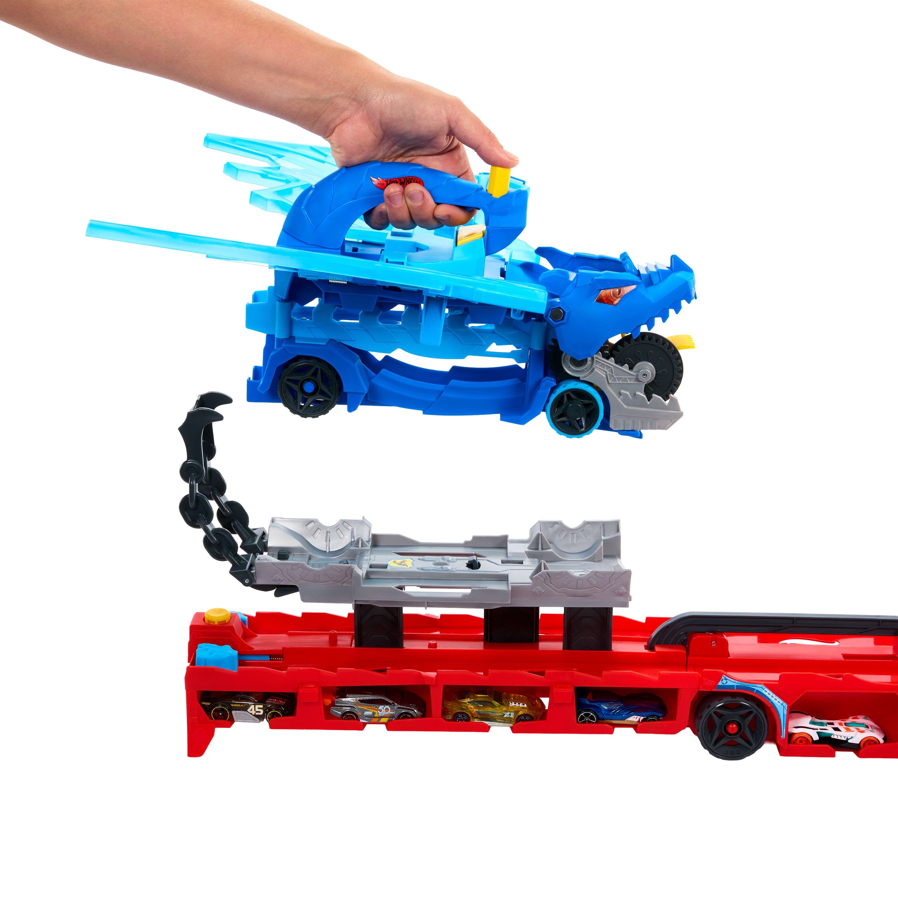 EAN 194735264179 - Hot Wheels City Ultimate Dual Dragon Transporter imagen 6