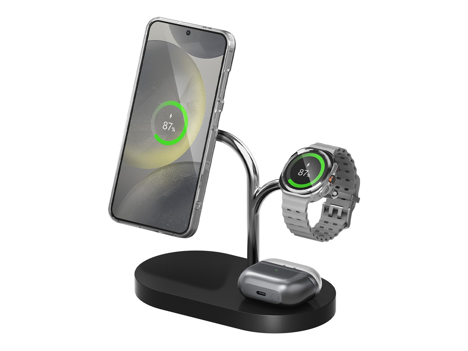 EAN 8800289130014 - Samsung GP-PWU024WIABW cargador de dispositivo móvil Auriculares, Smartphone, Reloj inteligente Negro, Pl imagen 1