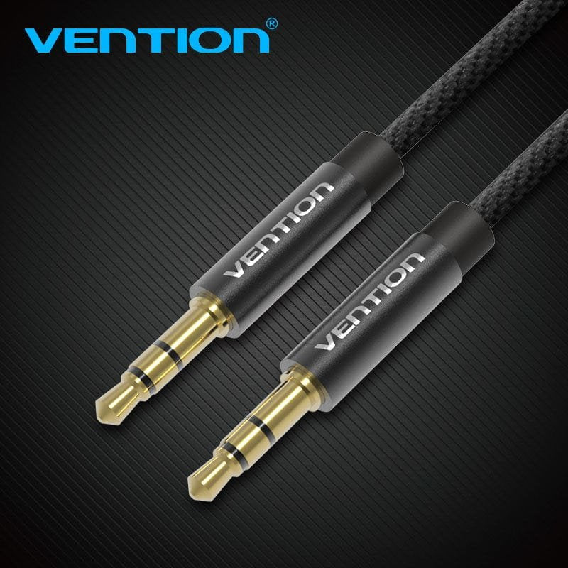 Cable Estéreo Vention Bagbh Jack 3.5 Macho Jack 3.5 Macho 2m Negro