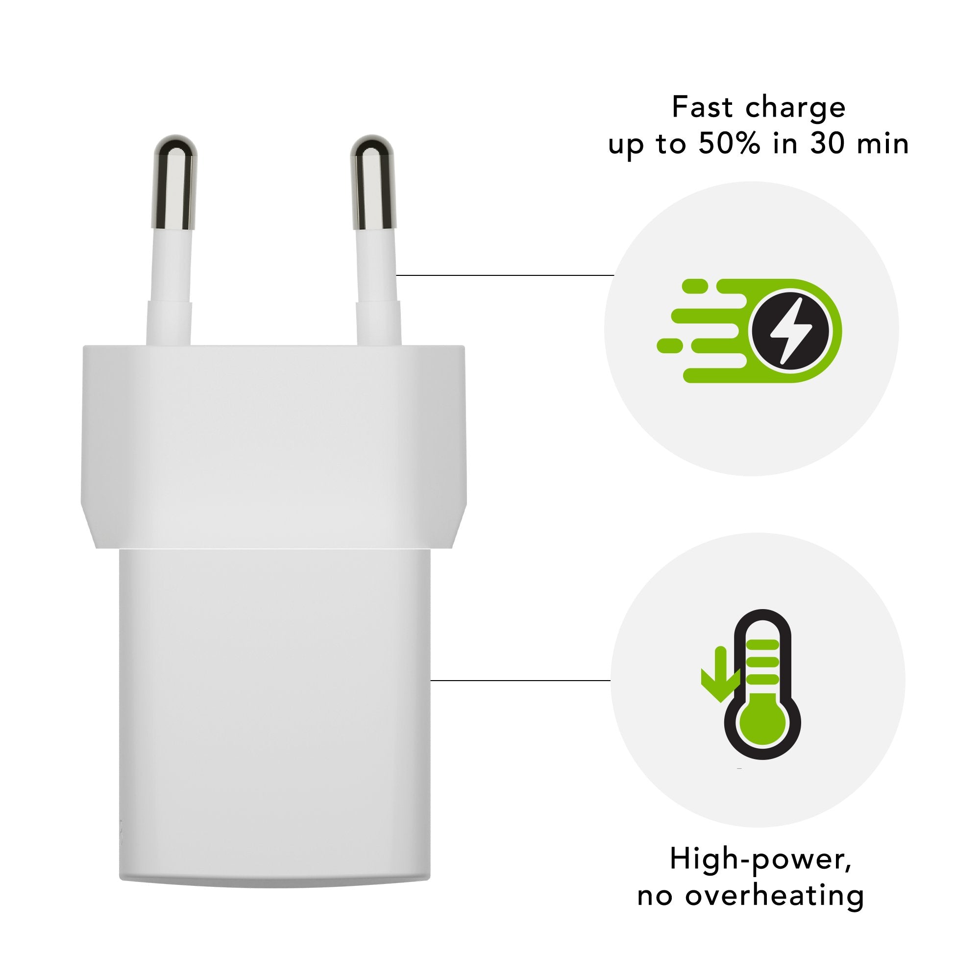 Dbramante1928 Re-Charge Adaptador De Corriente 20 Vatios Pd (24 Pin Usb-C) Blanco Europa