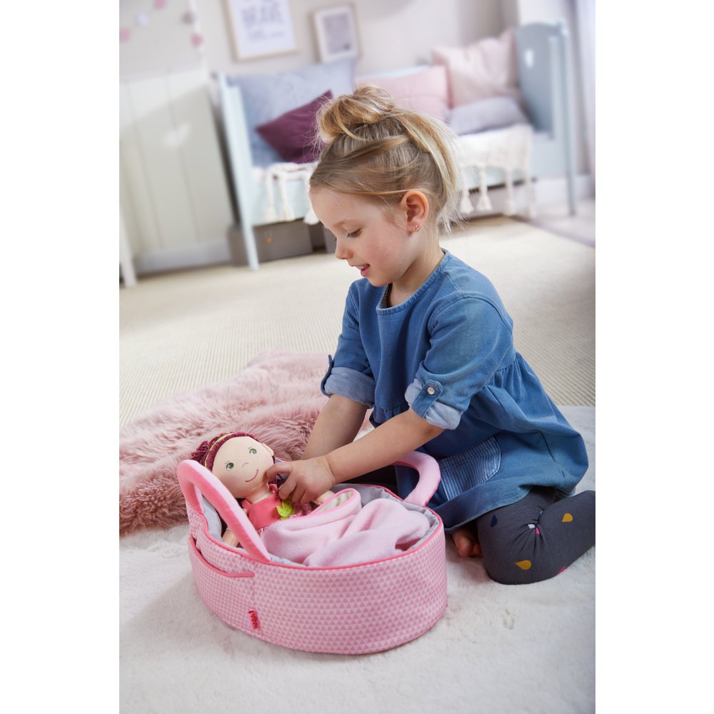 Haba Bolso Porta Muñecas Rosa Rojo, Accesorios Para Muñecas Rosa/Gris 305072
