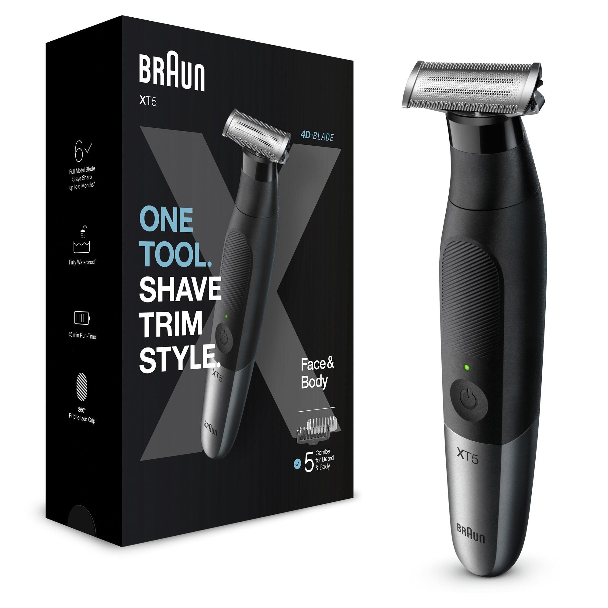 Afeitadora Braun Wet And Dry Serie X Xt5100 Con Batería 6 Accesorios