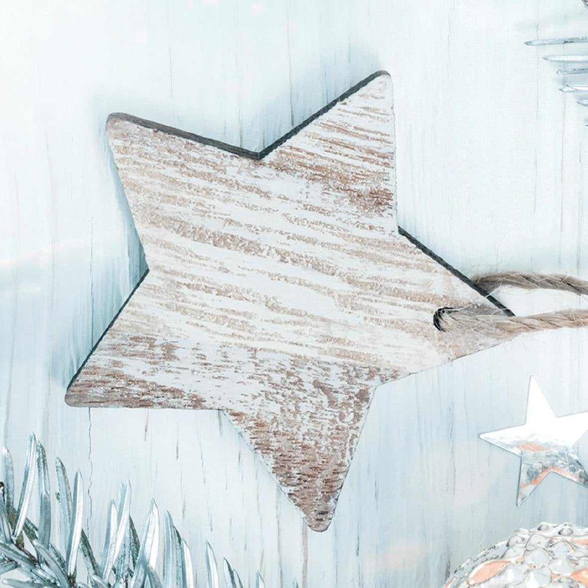 Papel Decorativo Navideño Estrella De Nieve 90 G/M², 25 Hojas, A4