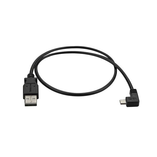 Cable 0.5m Micro Usb Acodado Cabl La Derecha Para Smartphones