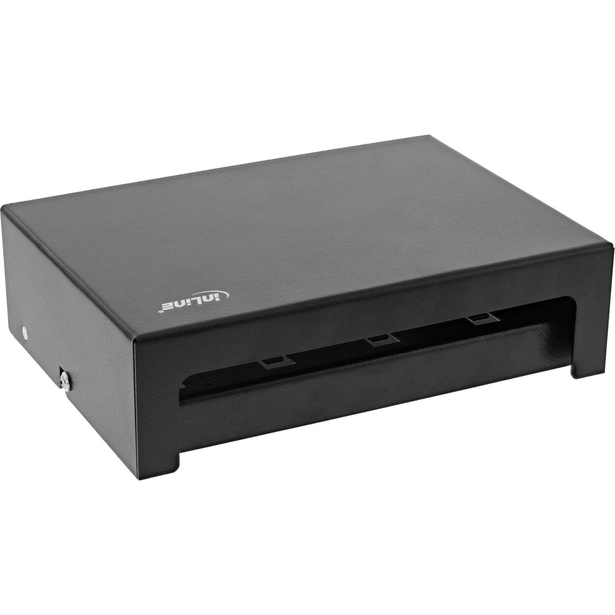 Inline Desktop Point Box 8x Keystone Rj45, Metal, Negro Ral9005