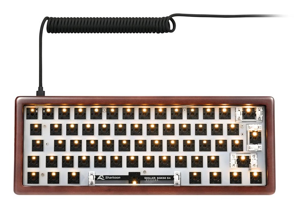 EAN 4044951042760 - Sharkoon SGK50 S4 teclado Hogar USB No Alemán Madera imagen 3