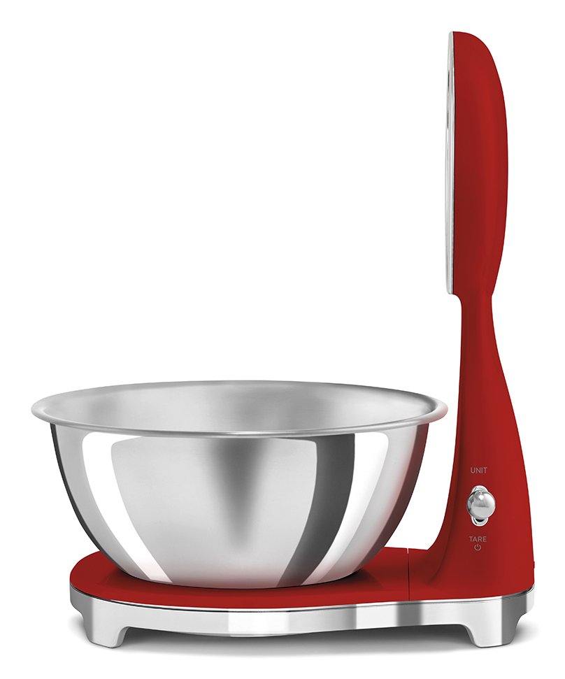 Bascula De Cocina Analógica Y Digital Smeg Rojo Ksf01rdww