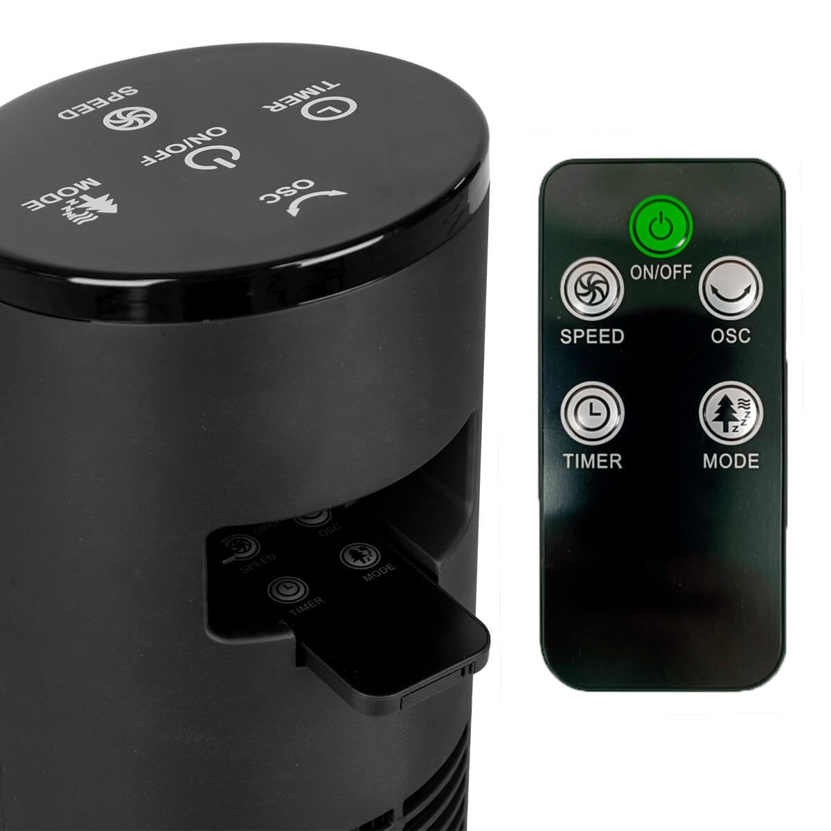 Ventilador Torre 91.5cm Haeger Tf-R36.005a Abedul