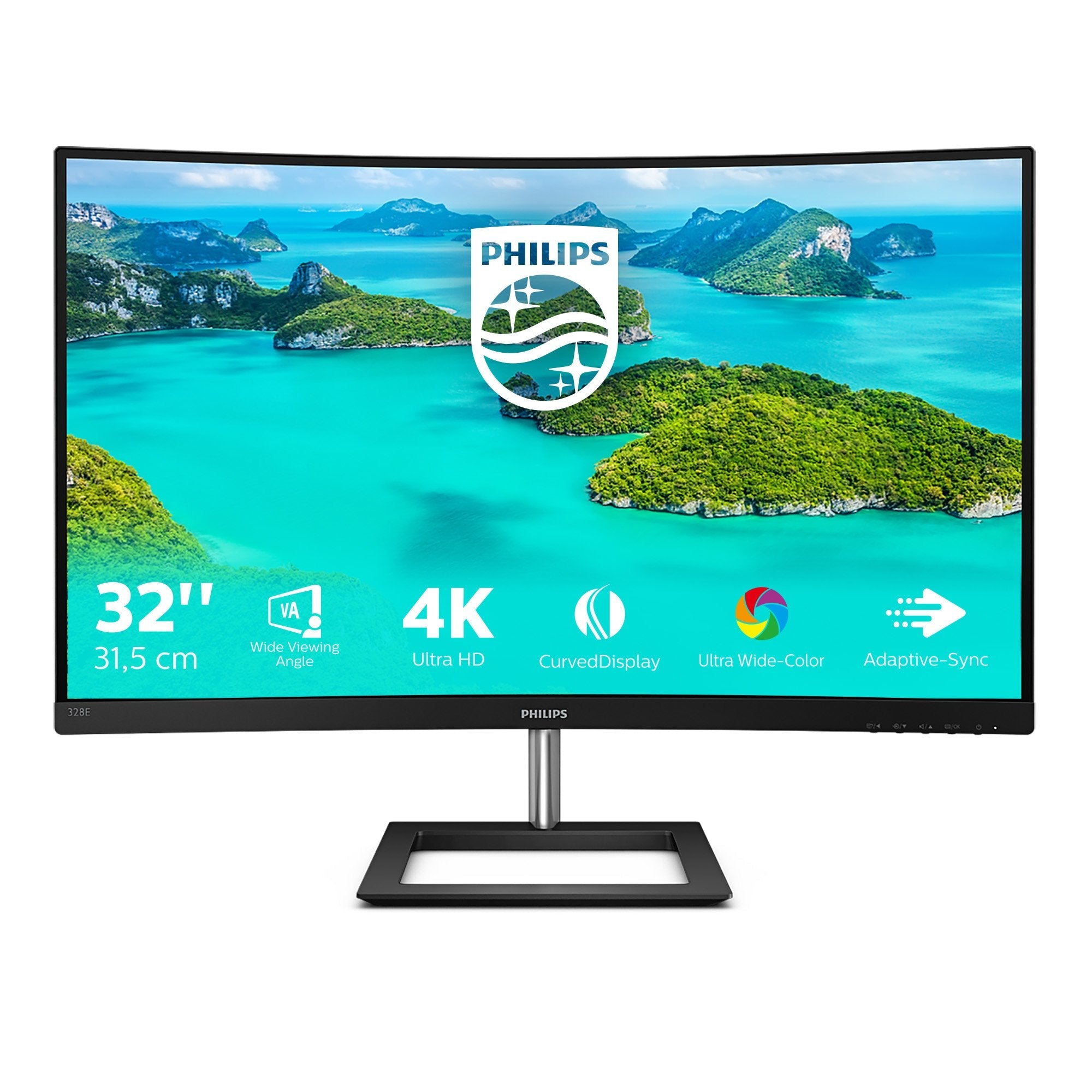 EAN 8712581758516 - Philips E Line 328E1CA/00 pantalla para PC 80 cm (31.5") 3840 x 2160 Pixeles 4K Ultra HD LCD Negro imagen 2