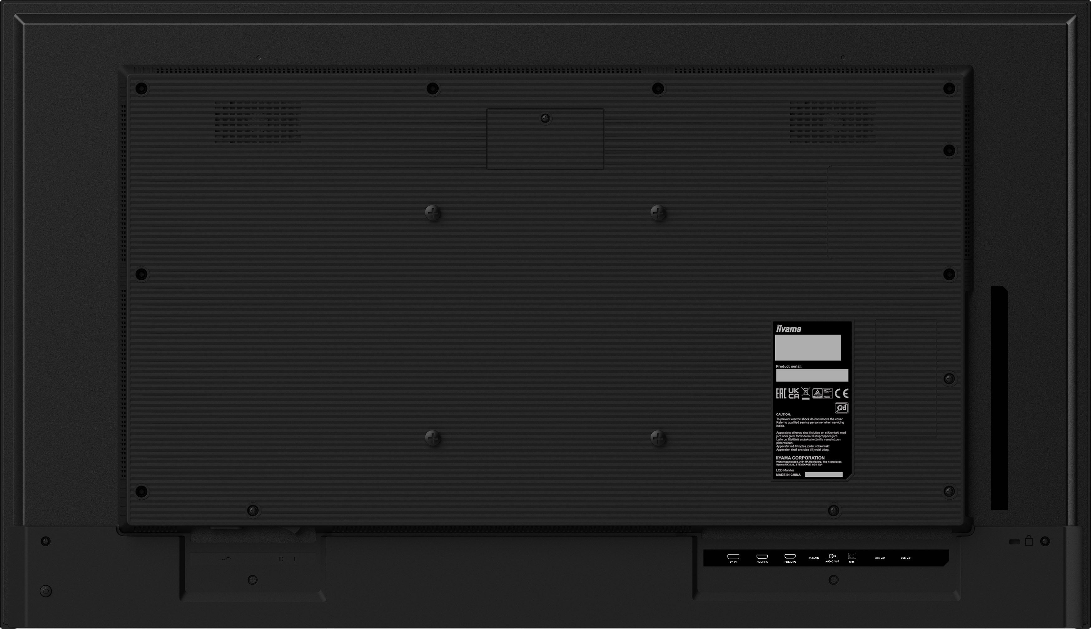 EAN 4948570123551 - iiyama LH4365UHSB-B1 pantalla de señalización Diseño de quiosco 108 cm (42.5") LED Wifi 800 cd / m² 4K Ul imagen 12
