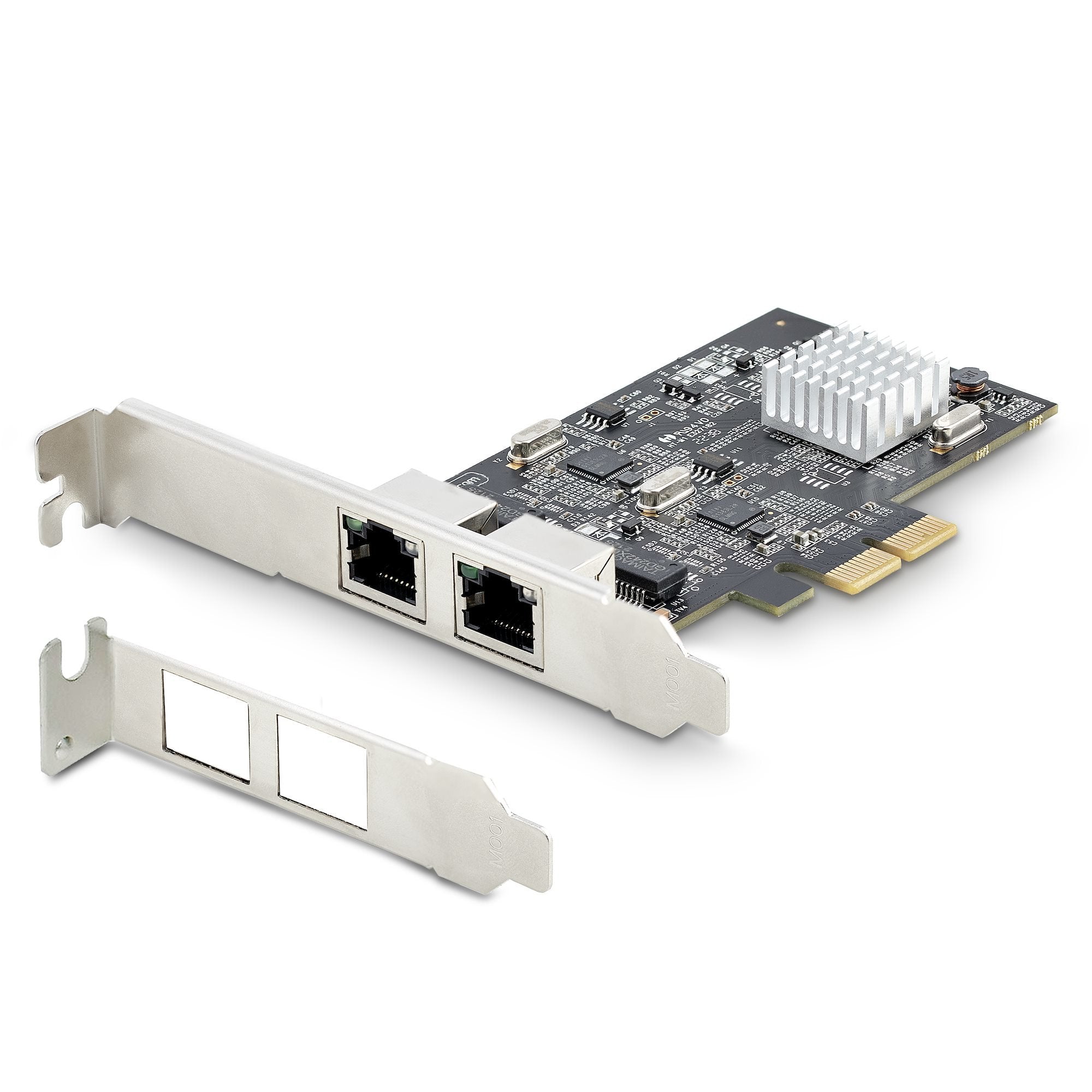 Startech.Com Tarjeta Pci Express De Red Ethernet 2 Puertos Nbase-T 2,5g - Nic I225-V - Tarjeta De Red De 2 Puertos Para Ordenador De Sobremesa - Tarjeta Pcie De Red Lan