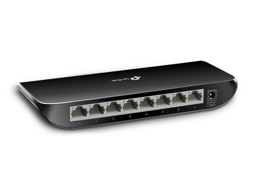 EAN 6935364092313 - TP-Link TL-SG1008D No administrado Gigabit Ethernet (10/100/1000) Negro imagen 3