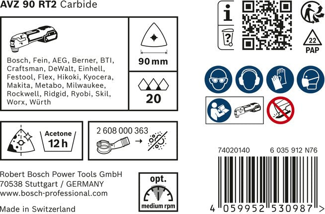 EAN 4059952530987 - Bosch 2 608 900 046 accesorio para amoladora angular Placa de lijado imagen 6