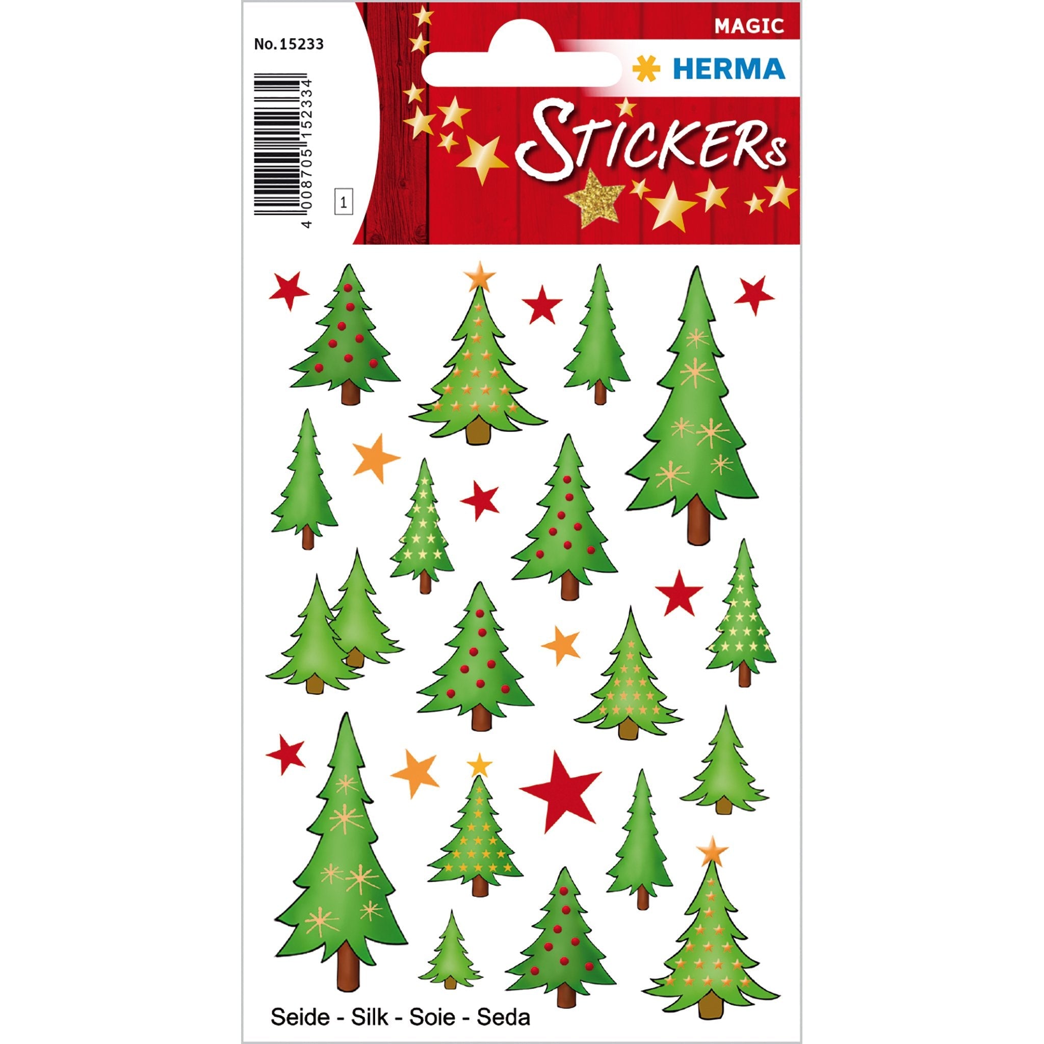EAN 4008705152334 - HERMA 15233 etiqueta decorativa engomada Seda Multicolor Permanente 28 pieza(s) imagen 1