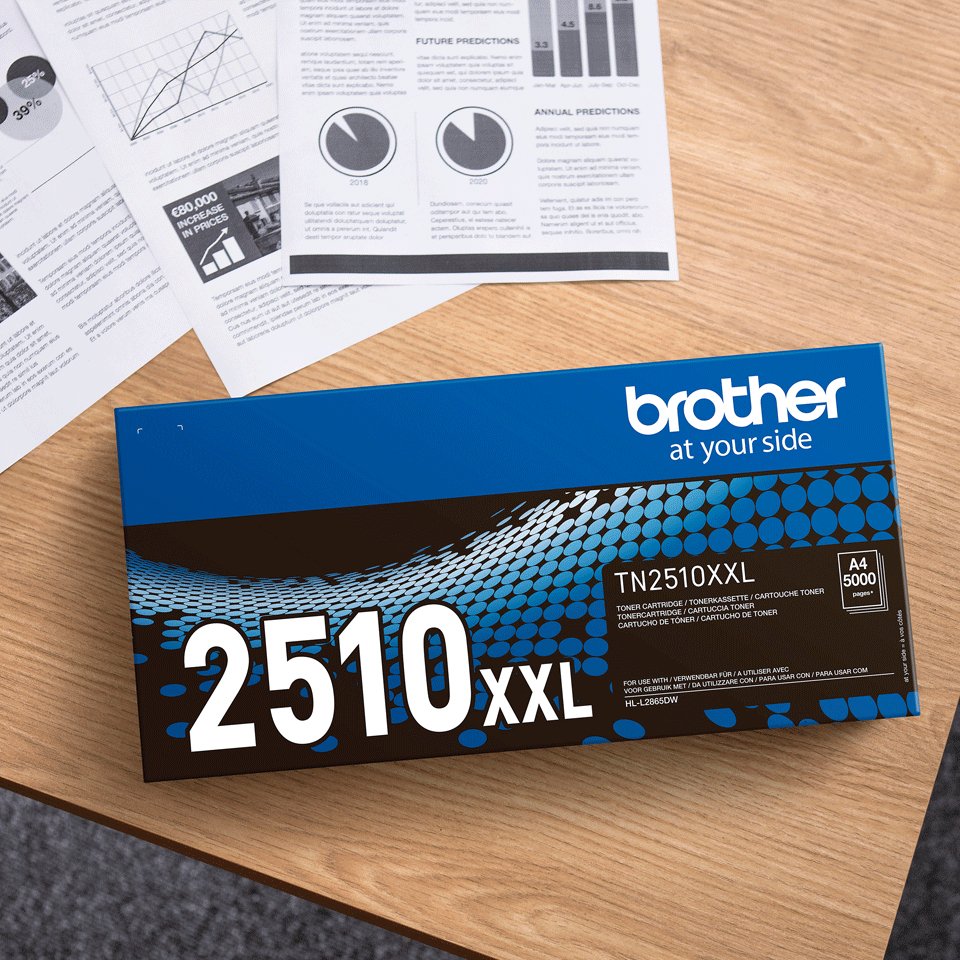 EAN 4977766830294 - Brother TN-2510XL cartucho de tóner 1 pieza(s) Original Negro imagen 2