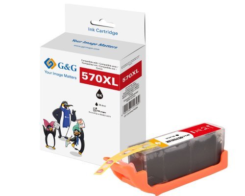 G&G Xl-Cartucho Compatible Con Canon Pgi-570xlbk 0318c001