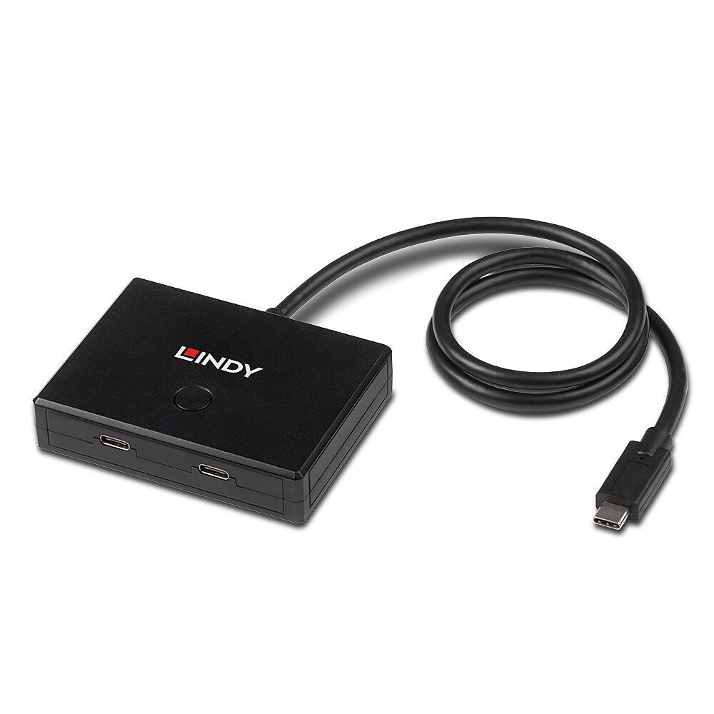 Conmutador Tipo C Lindy De 2 Puertos Usb 3.2 Gen 1 - Bidireccional