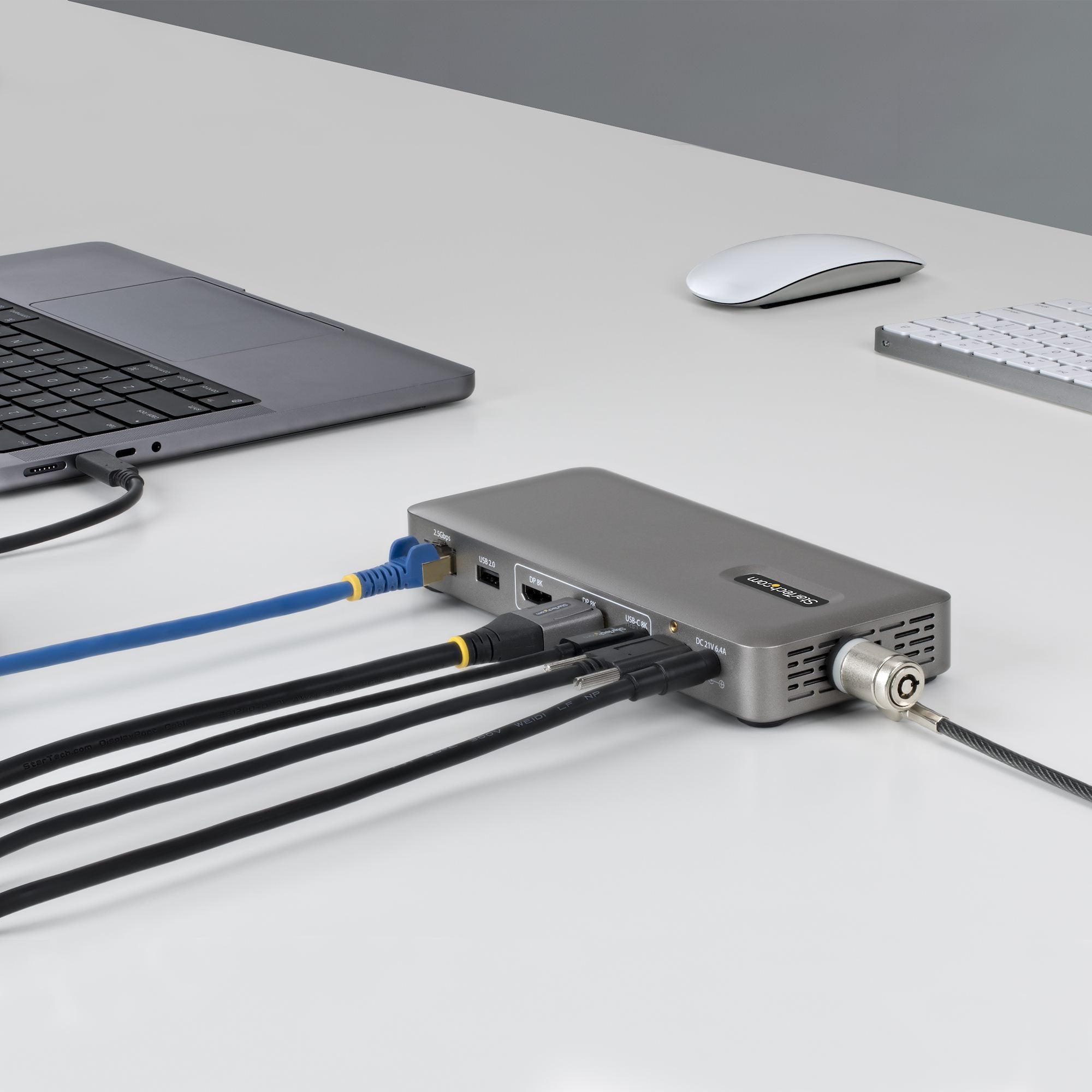 EAN 0065030921930 - StarTech.com 208UE-USB4-DOCK base para portátil y replicador de puertos Alámbrico Gris imagen 3