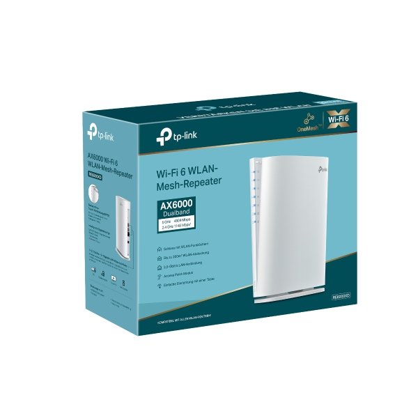 EAN 4897098686836 - TP-Link AX6000 Mesh Wi-Fi 6 Blanco 1000, 2500 Mbit/s imagen 5