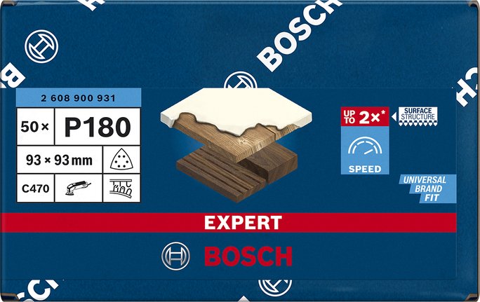 EAN 4059952542690 - Bosch Expert C470 50 pieza(s) Hoja lijadora imagen 3