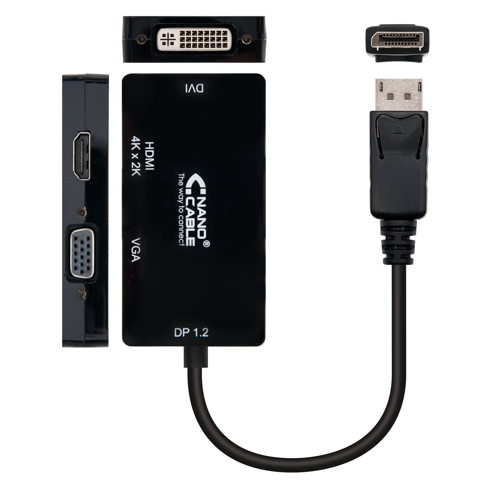 EAN 8433281007994 - Nanocable 10.16.3301-BK adaptador de cable de vídeo 0,15 m imagen 2