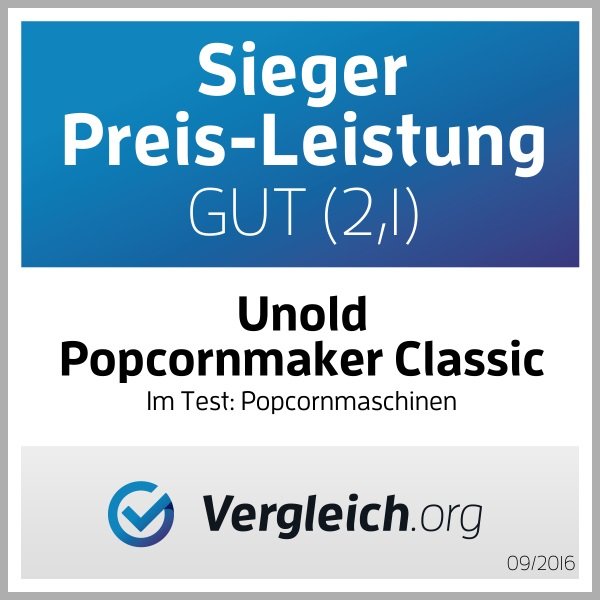 Unold Classic Palomitas De Maiz Poppers Rojo, Plata, Blanco 900 W