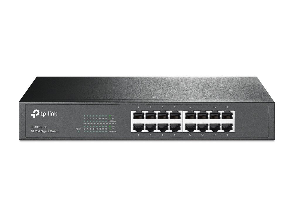 EAN 6935364020613 - TP-Link TL-SG1016D No administrado Gigabit Ethernet (10/100/1000) Negro imagen 3