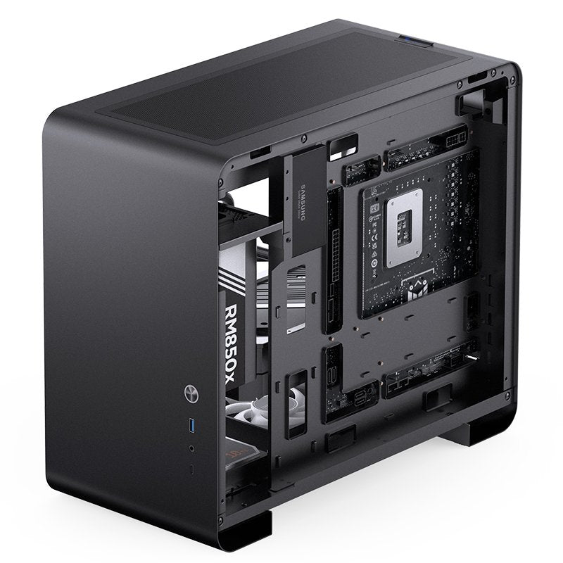 Jonsbo U4 Mini Micro-Atx-Carcasa, Tempered Glass - Negro