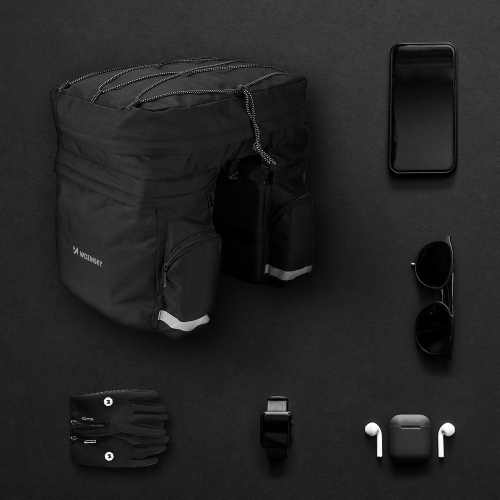 EAN 5907769300523 - Wozinsky WBB13BK Sillín Bolsa de bicicletas 60 L Poliéster Negro imagen 8