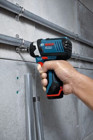 Atornillador De Impacto Bosch Professional Inalámbrico Gdr 12v-105 Professional Solo, 12 Voltios Azul/Negro, Sin Batería Ni Cargador 06019a6901
