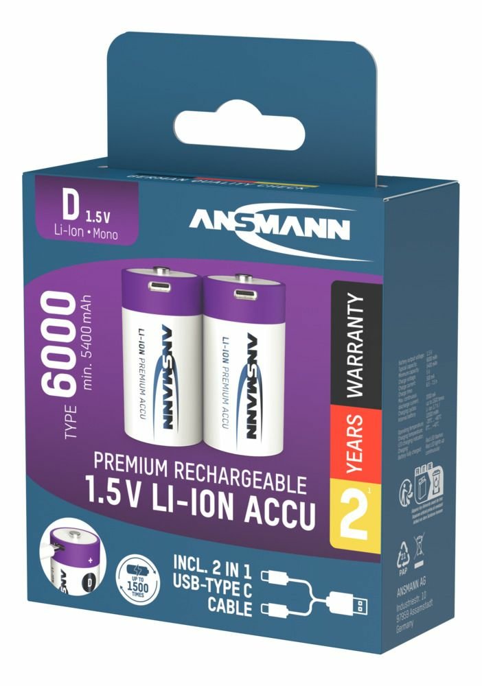 EAN 4013674193998 - Ansmann 1314-0005 pila doméstica Batería recargable D Ión de litio imagen 18