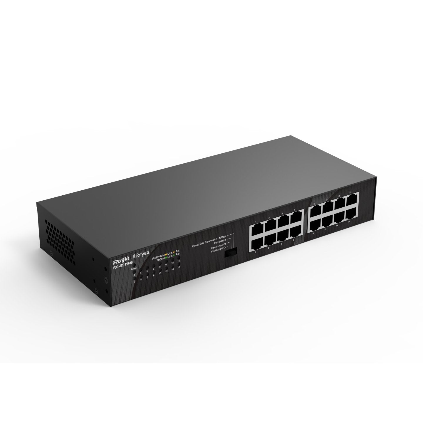 Reyee 16-Port 10/100/1000 Mbps Desktop Switch Port:16× 10/100/1000 Mbps Rj45 Ports Desktop Steel Ca