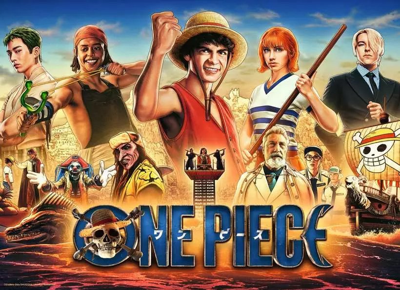 EAN 4005555014997 - Ravensburger Puzzle 500 pieces - The Adventures of the Straw Hat Pirates / One Piece Puzzle rompecabezas imagen 2