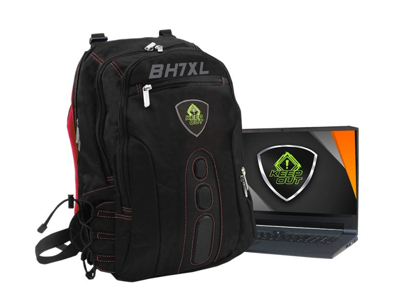 Keep Out Mochila Gaming Bk7 Xl Negro-Rojo 17"