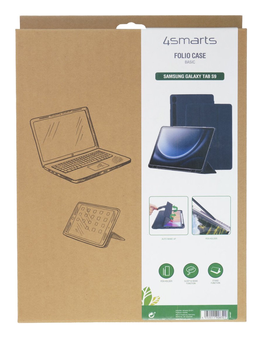 EAN 4252011910502 - 4smarts 541342 funda para tablet 37,1 cm (14.6") Folio Negro imagen 2