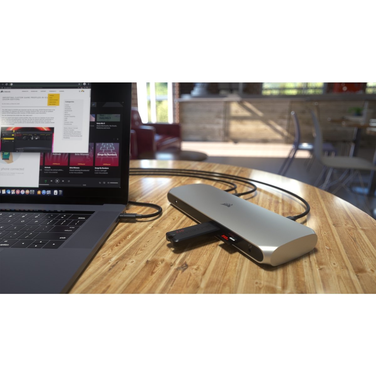 EAN 840006622628 - Corsair TBT100 Thunderbolt 3 Acero inoxidable imagen 10