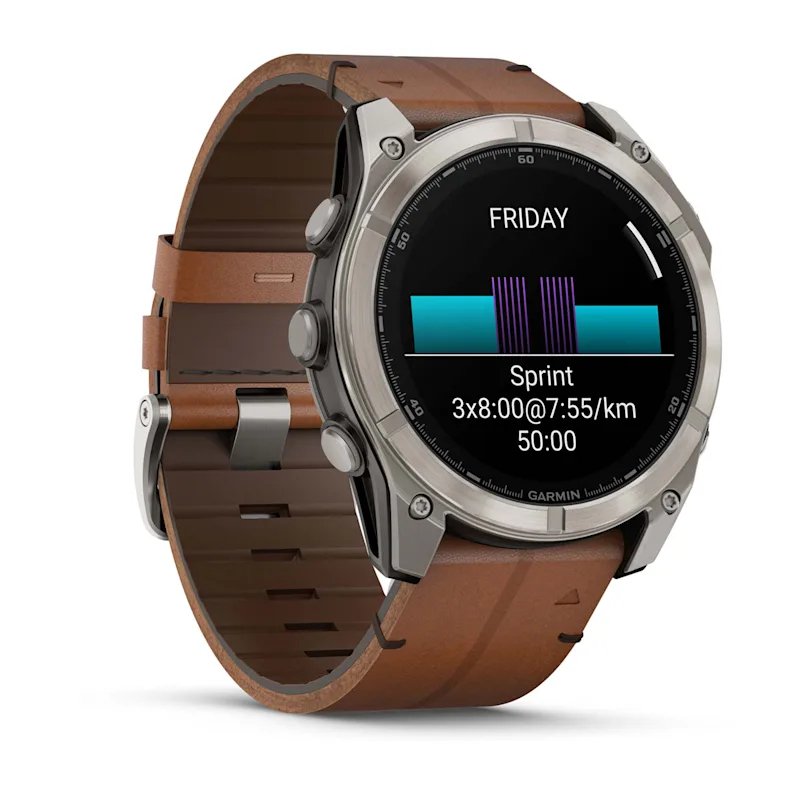 Garmin Fenix 8 3,56 Cm (1.4") Amoled 51 Mm Digital 454 X 454 Pixeles Pantalla Táctil Titanio Wifi Gps (Satélite)
