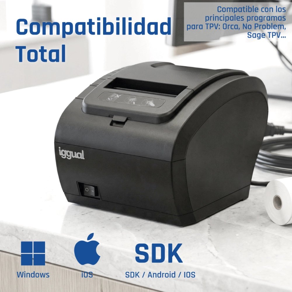 EAN 8435364316641 - iggual TP8002 203 x 203 DPI Alámbrico Térmica directa Impresora de recibos imagen 10