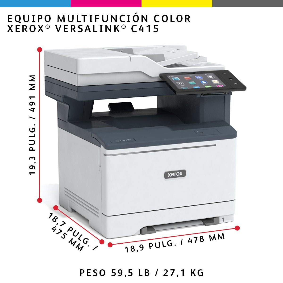 EAN 0095205041125 - Xerox VersaLink C415V_DN impresora multifunción Laser 1200 x 1200 DPI imagen 13