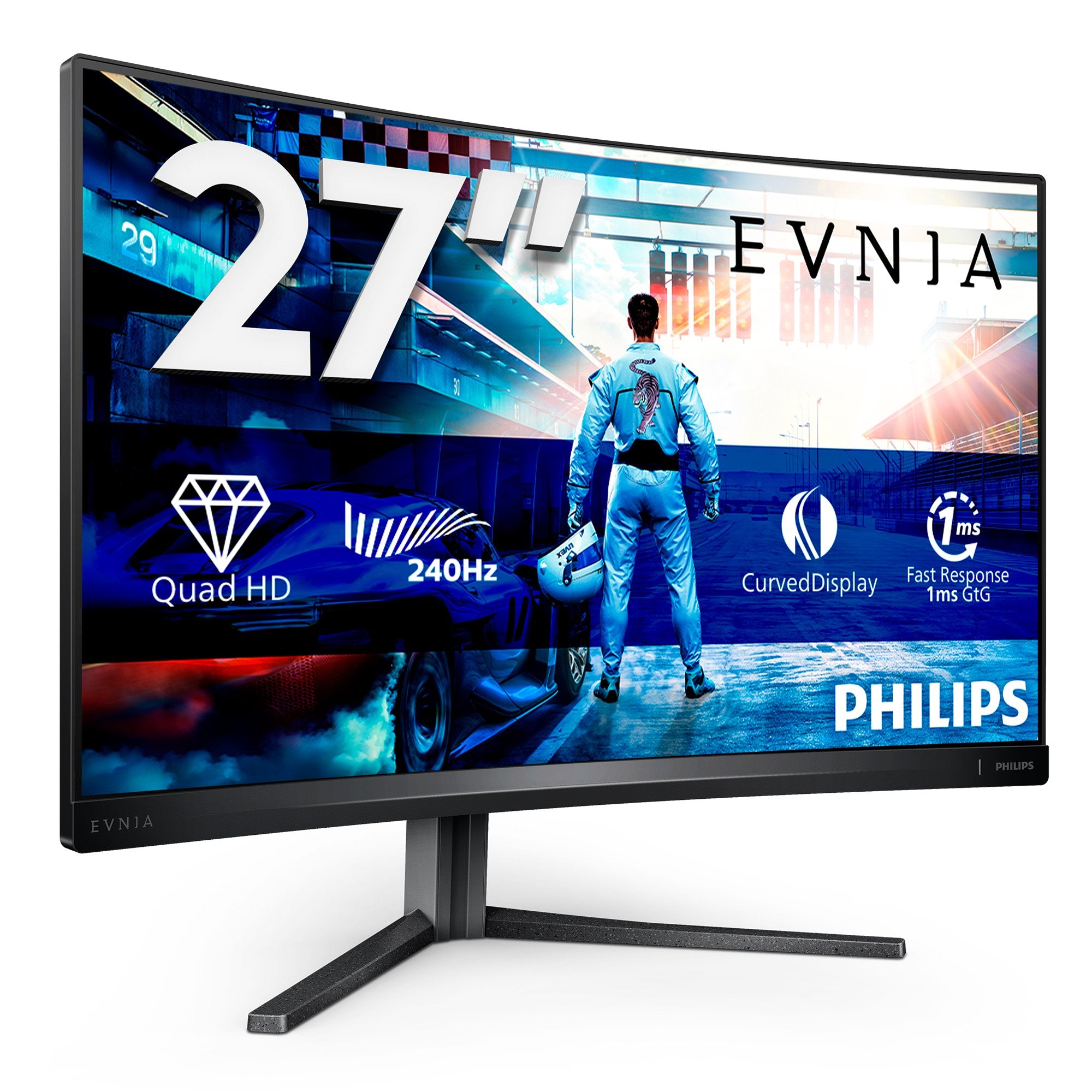 EAN 8712581799540 - Philips 27M2C5500W/00 pantalla para PC 68,6 cm (27") 2560 x 1440 Pixeles Quad HD LCD Gris imagen 2