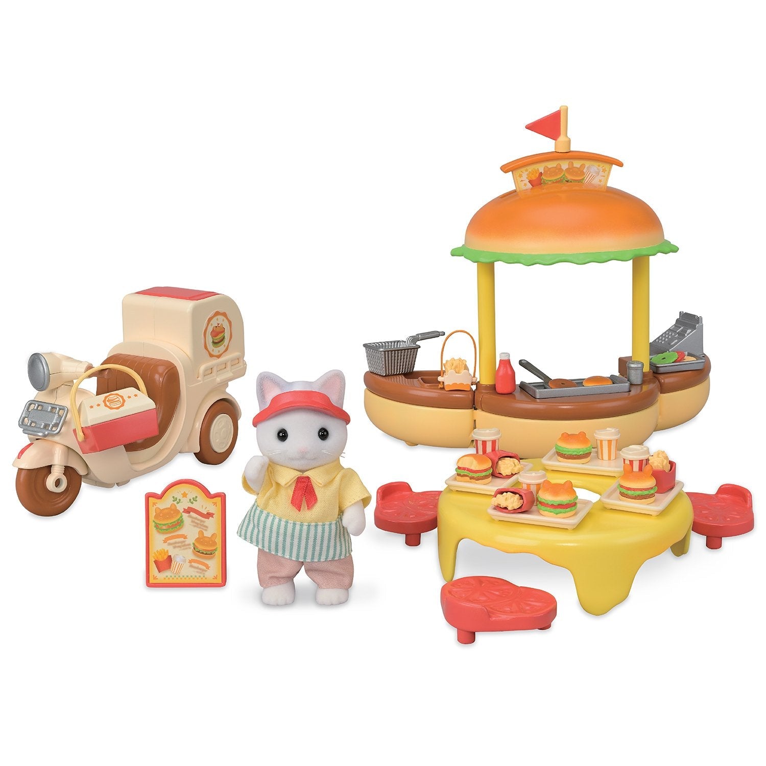 Epoch Sylvanian Families - Portátil Hamburger Imbiss Con Figur 5757