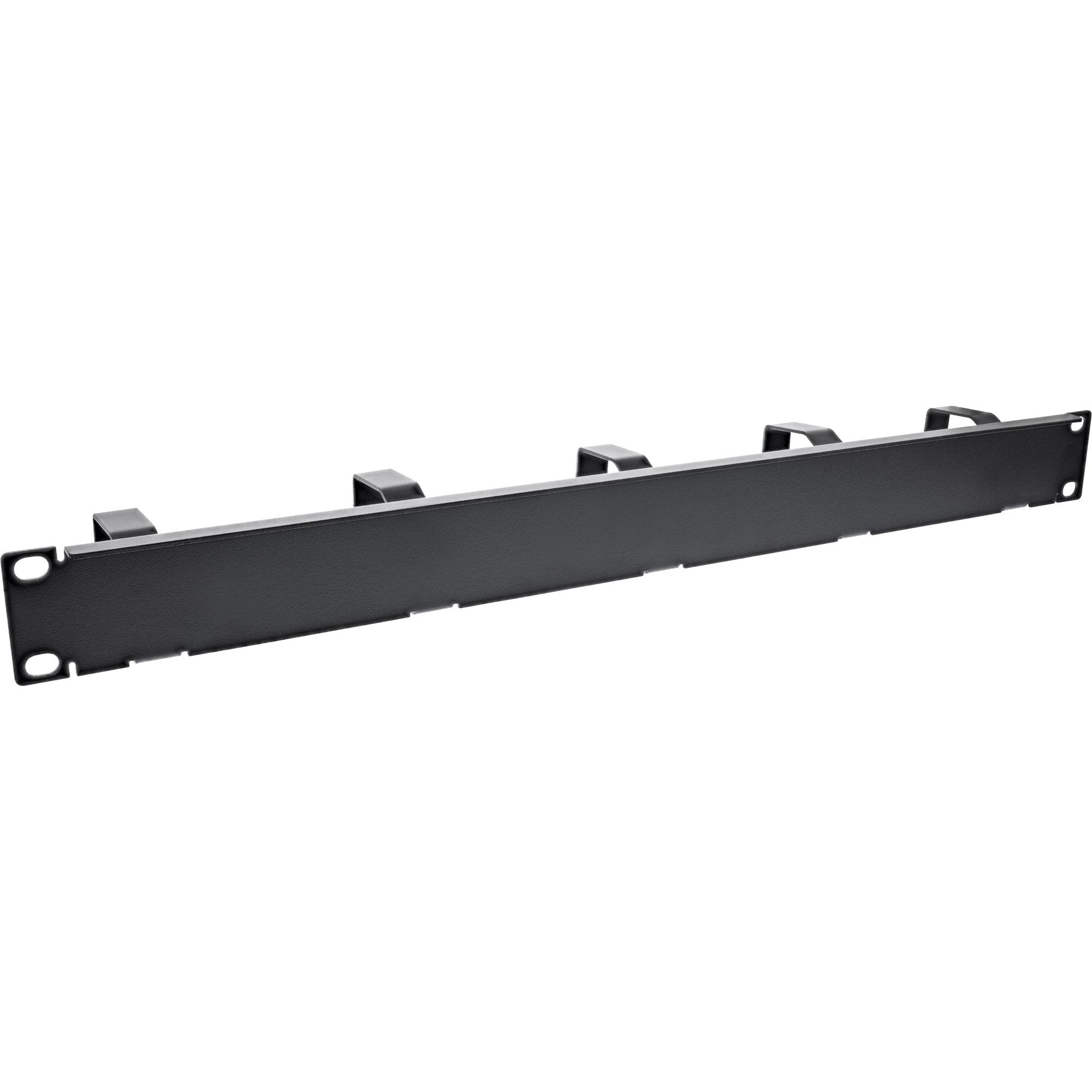 Panel De Gestión De Cables Inline De 19", 5 Soportes Pequeños, Ral9005, Negro