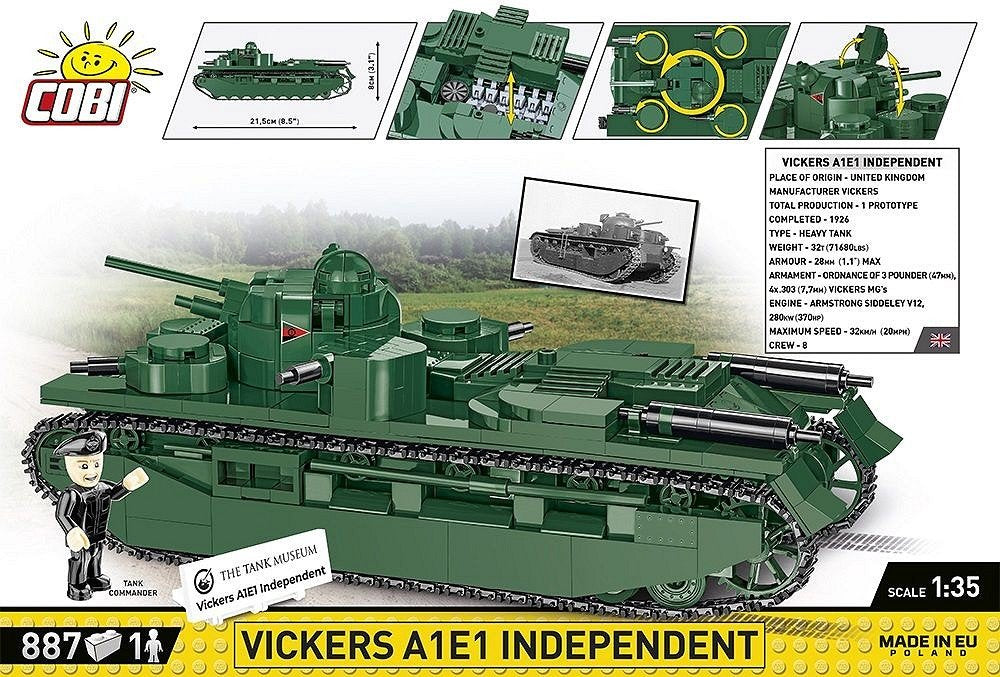 EAN 5902251029906 - COBI Vickers A1E1 Independent imagen 3