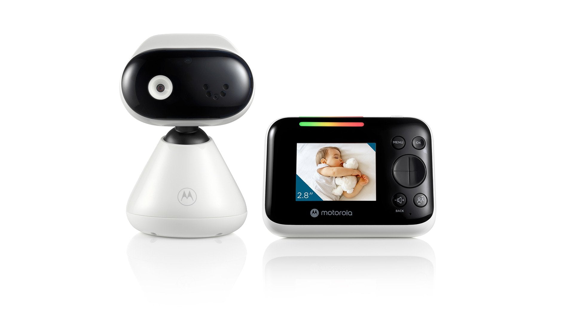 Monitor Para Bebés Con Video Motorola Pip1200 2.8", Blanco Negro