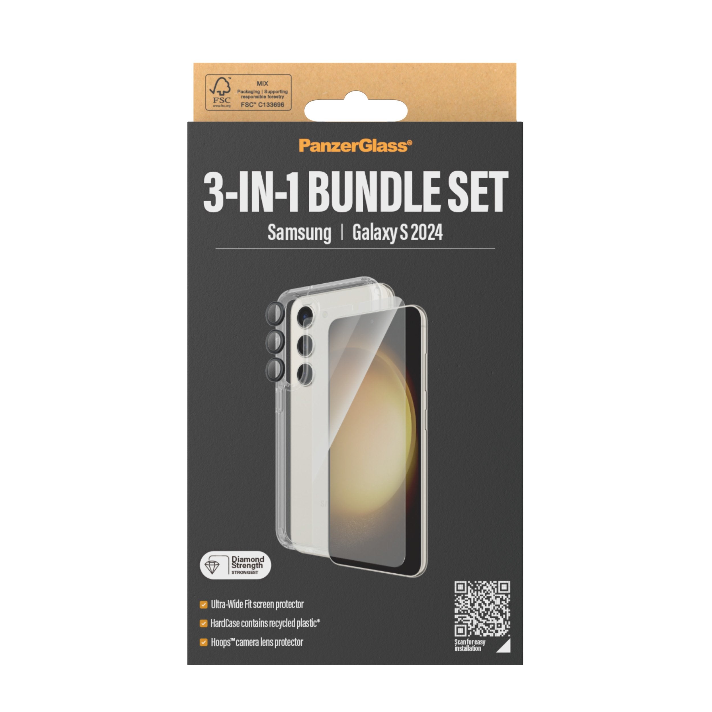 EAN 5711724212130 - PanzerGlass ® 3-in-1 Bundle Samsung Galaxy S24 | Ultra-Wide Fit w. EasyAligner Protector de pantalla 1 pi imagen 5