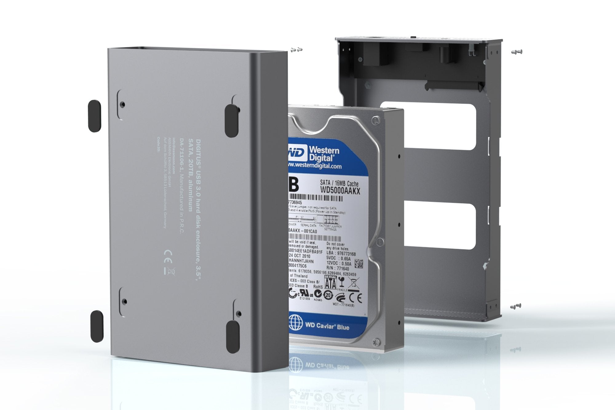 Digitus Usb 3.0 Femplattengehäuse 3,5" Sata 16tb Aluminium