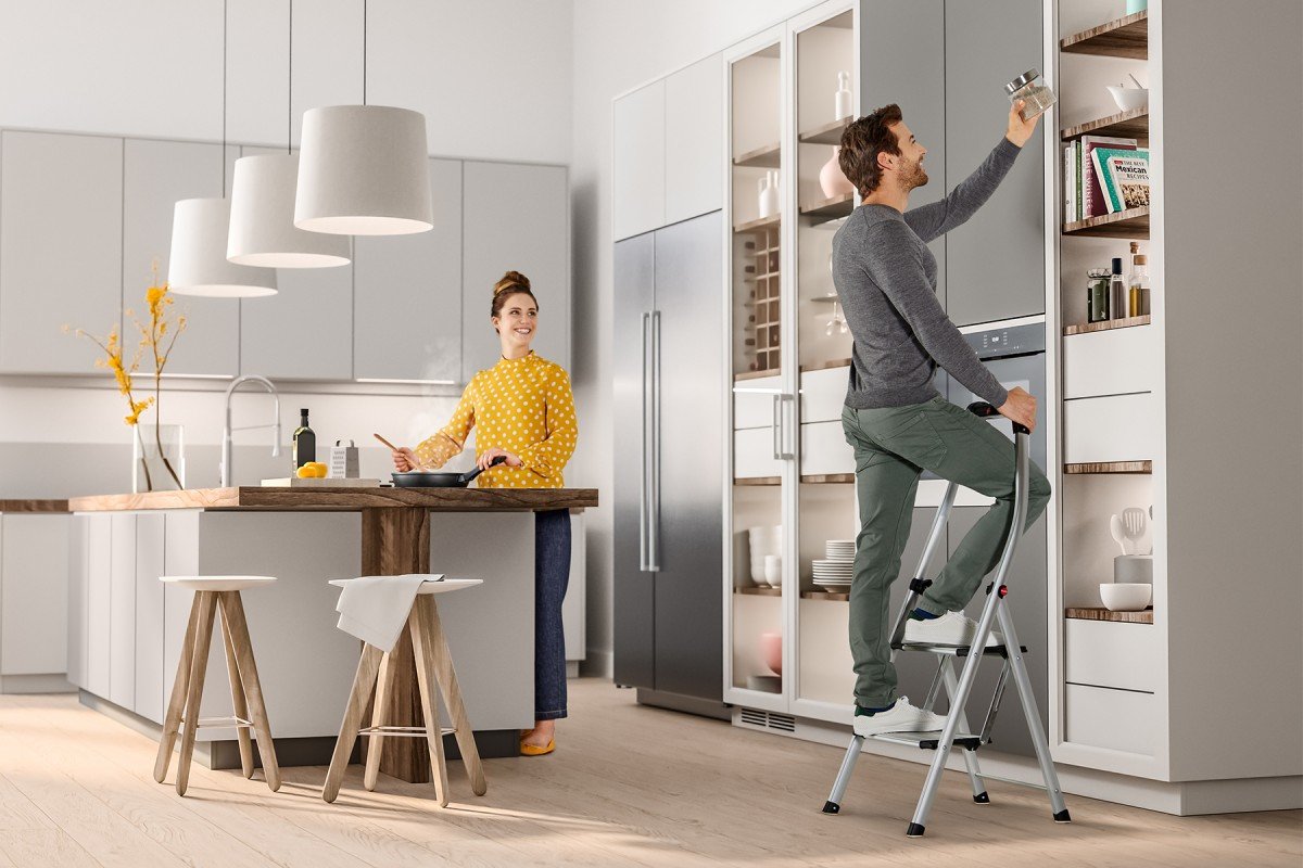 Hailo K100 Topline 2 Step Stepladder