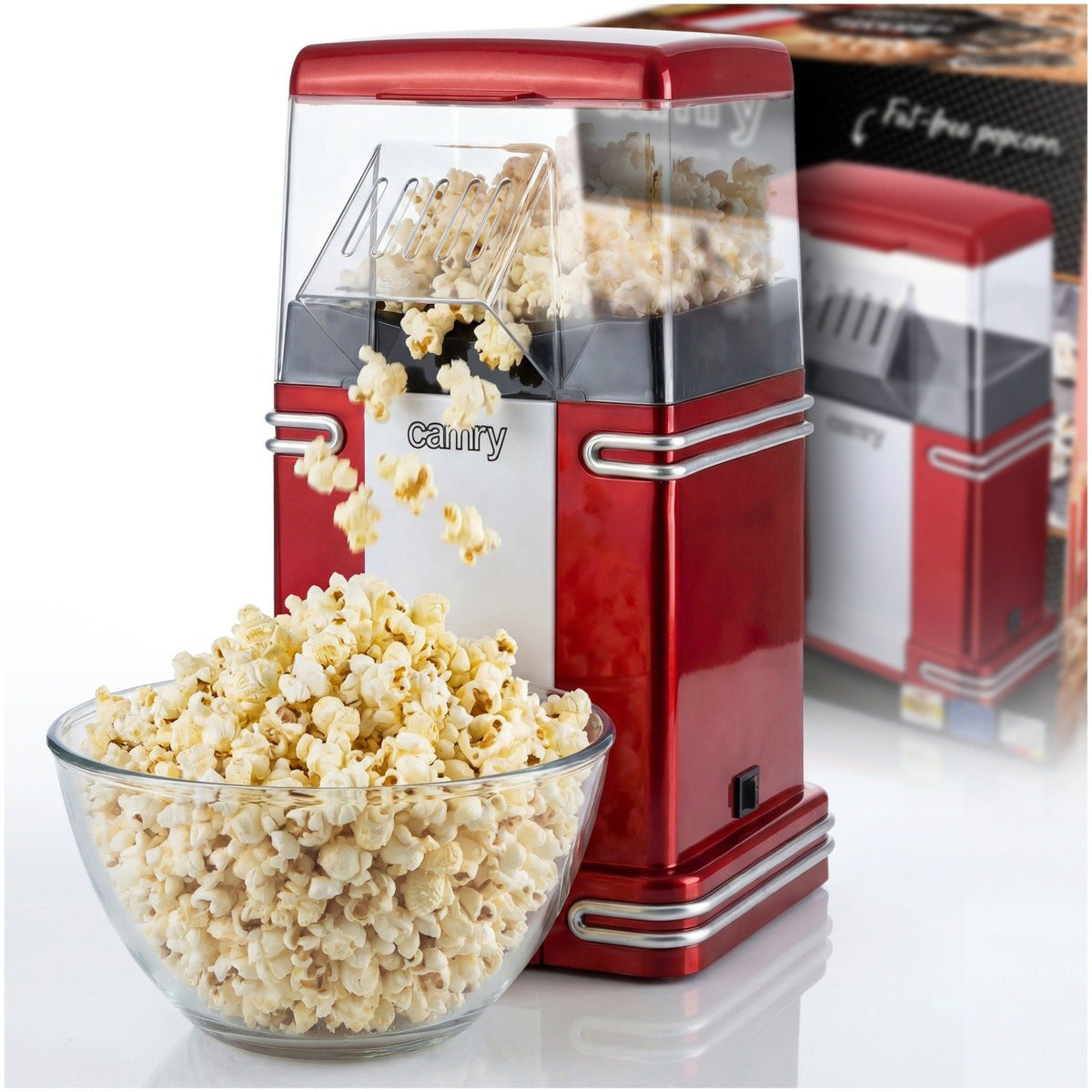 EAN 5908256839564 - Camry Premium CR 4480 palomitas de maiz poppers Rojo, Blanco 2,5 min 1200 W imagen 5