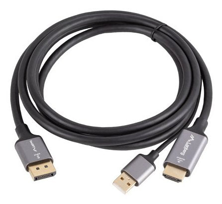 EAN 5901969441512 - Lanberg CA-HDDP-20CU-0018-BK adaptador de cable de vídeo 1,8 m DisplayPort HDMI + USB Negro, Plata imagen 3